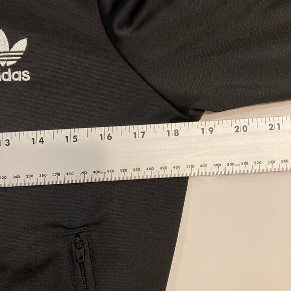 NWOT ADIDAS Track Jacket UK 8/US 4 Black”Firebird”White-Stripes Classic Original - Picture 8 of 10
